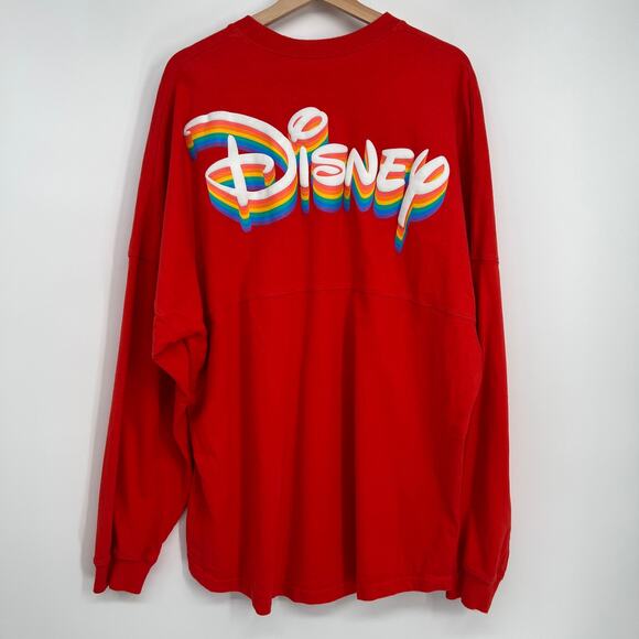 Disney Other - Disney Pride Collection Spirit Jersey Unisex US XXL Red Rainbow LOGO 2025